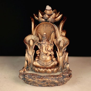 Ganesh Lotus Backflow, Backflow Rökelsebrännare - Fyndpris