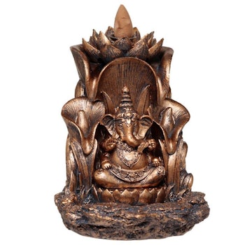 Ganesh Lotus Backflow, Backflow Rökelsebrännare - Fyndpris