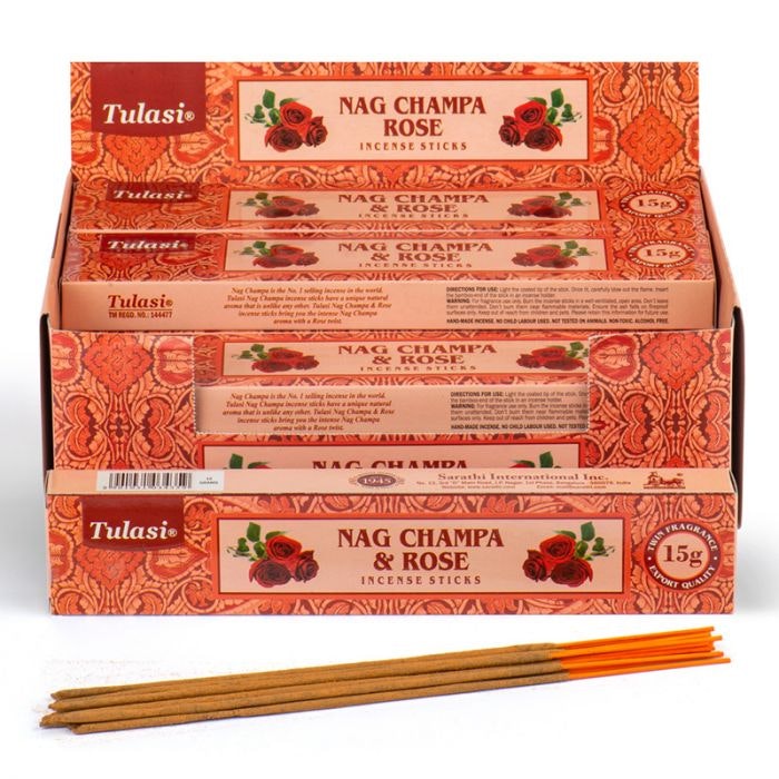 Rose Nag Champa, rökelse, Tulasi