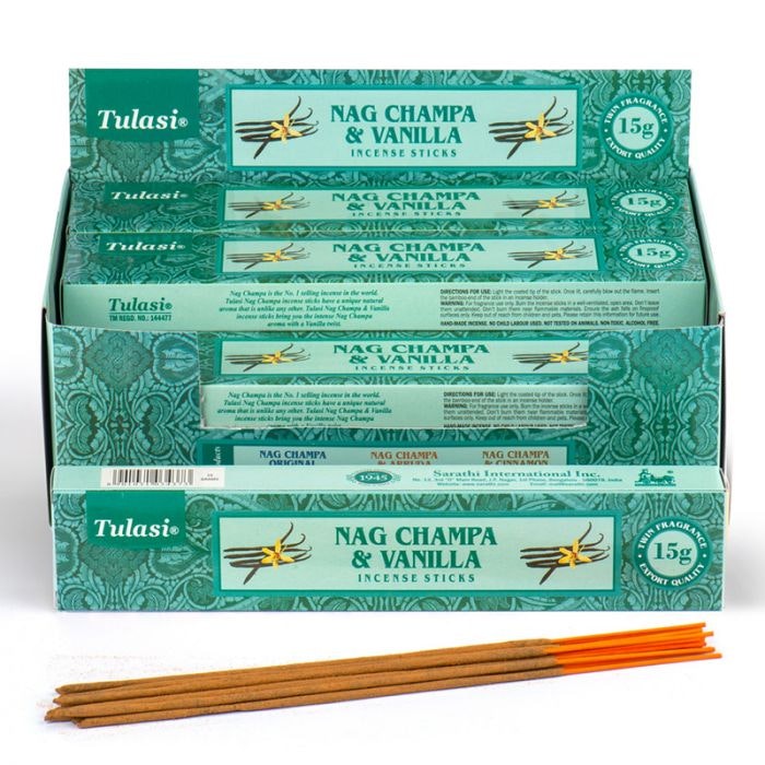 Vanilla Nag Champa, rökelse, Tulasi