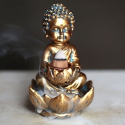 Buddha med lotus A, Backflow Rökelsebrännare