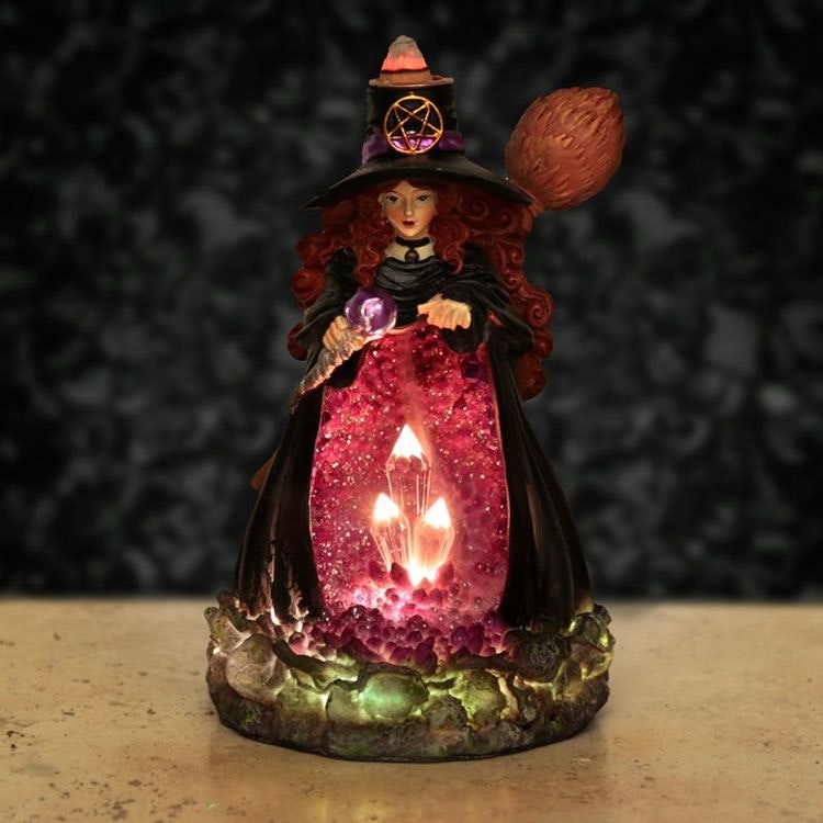 Witches Crystal Grotta LED, Backflow Rökelsebrännare