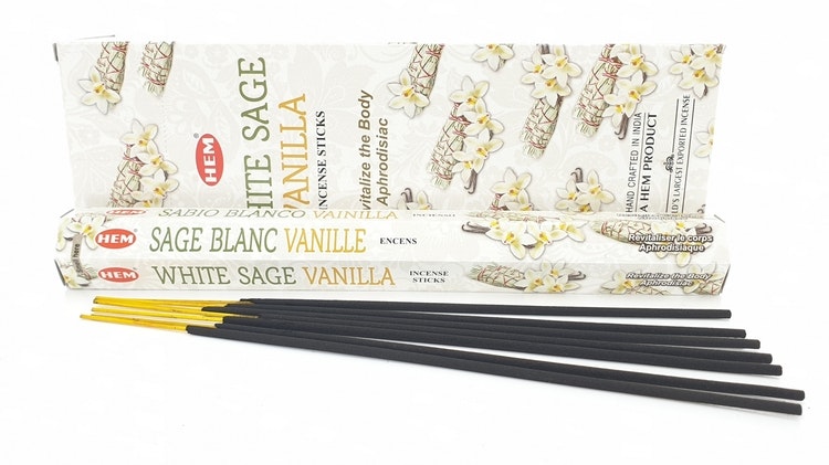 White Sage Vanilla, rökelse, HEM