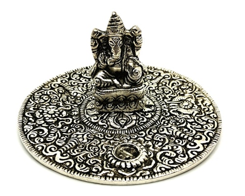 Ganesha metallfat Rökelsehållare