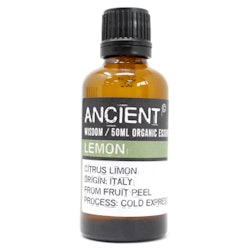 Citron Organic, Lemon, Eterisk Olja 50ml, Ancient Wisdom