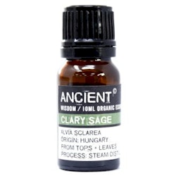 Muskatellsalvia Organic, Clary Sage, Eterisk Olja 10ml, Ancient Wisdom