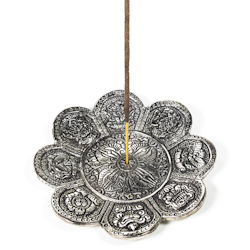 8 buddhistiska auspicious tecken rökelsehållare, Metall