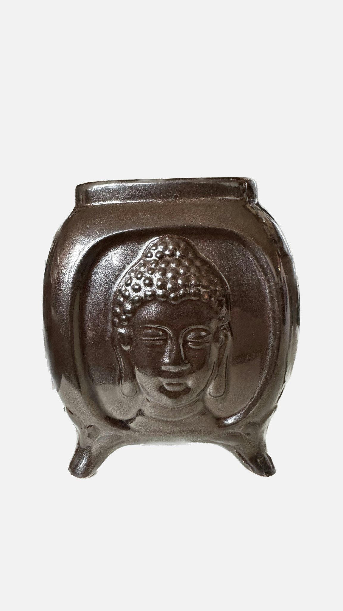 Buddha Relief keramik brons, Aromalampa