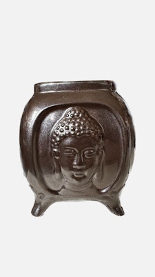 Buddha Relief keramik brons, Aromalampa