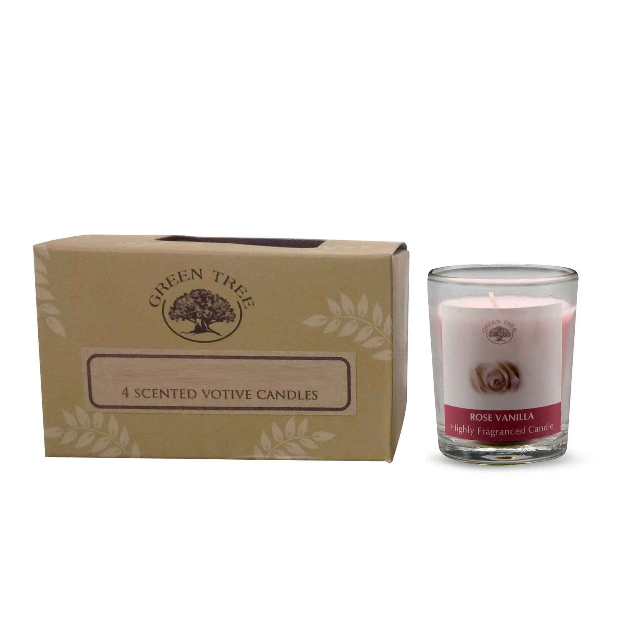 Rose Vanilla 55g Doftljus, Green Tree