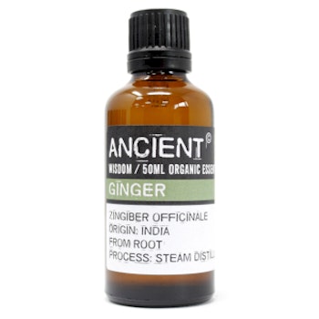 Ingefära Organic, Ginger, Eterisk Olja 50ml, Ancient Wisdom