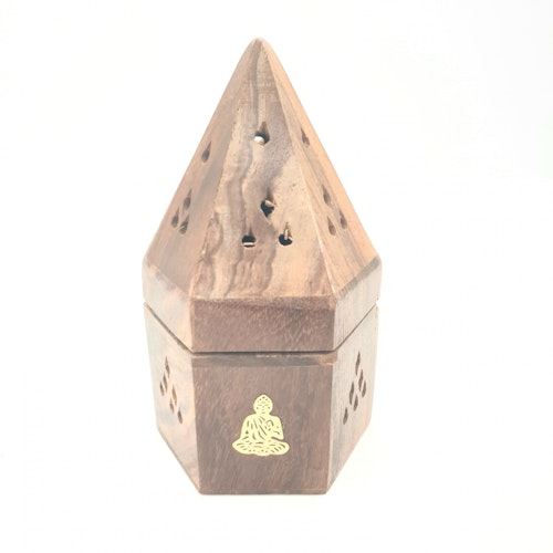 Pyramid låda för koner, Buddha, Rökelsehållare