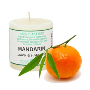 Mandarin, Doftljus 95g, Amphora Aromatics