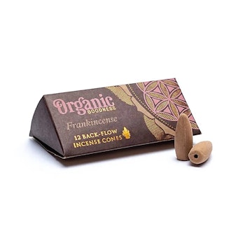 Frankincense Backflow rökelser, Song of India, Organic