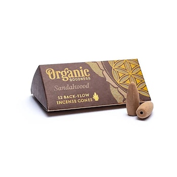 Sandalwood Backflow rökelser, Song of India, Organic