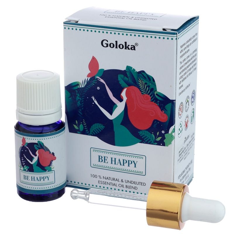 Be Happy, Eterisk Oljeblandning, Goloka, 10ml