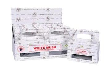 White Musk, Backflow rökelser, Satya