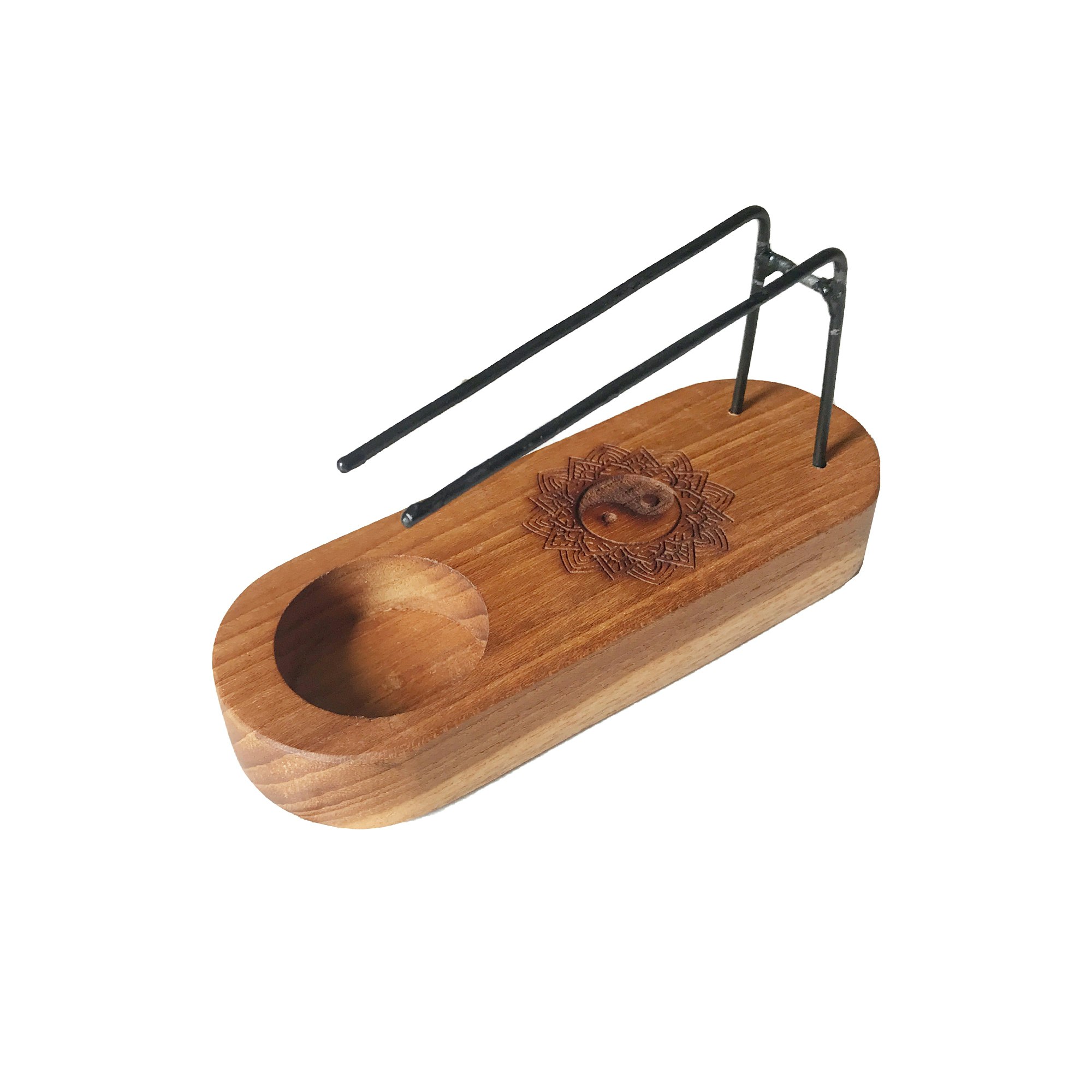 Rökelsehållare för palo santo & smudge , Teak
