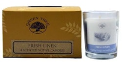 Fresh linen 55g Doftljus, Green Tree