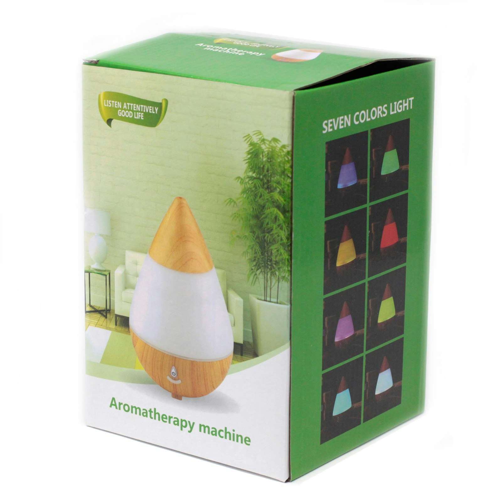 Teardrop Aroma Atomiser, Elektrisk Aromalampa USB färgspel