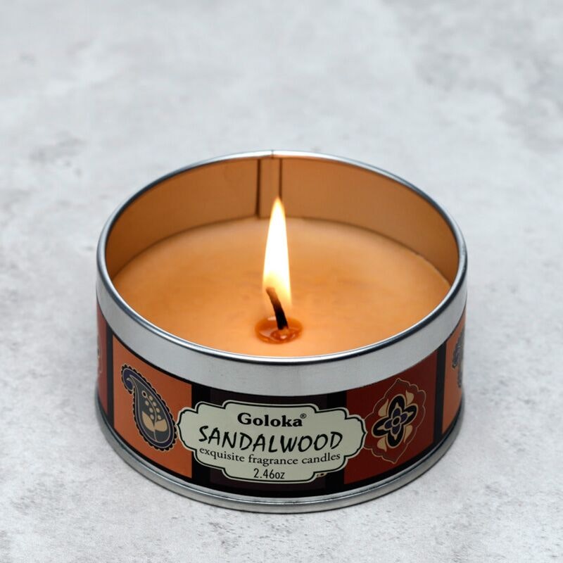 Sandalwood 70g Doftljus, Goloka