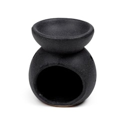 Liten Aromalampa med Spiralmotiv, Svart Aromalampa