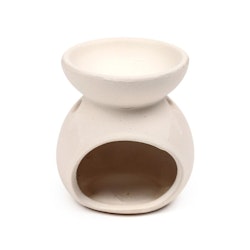 Liten Aromalampa med Spiralmotiv, Vit Aromalampa