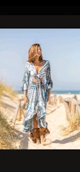 DRESS LOLA MULTI BLUE