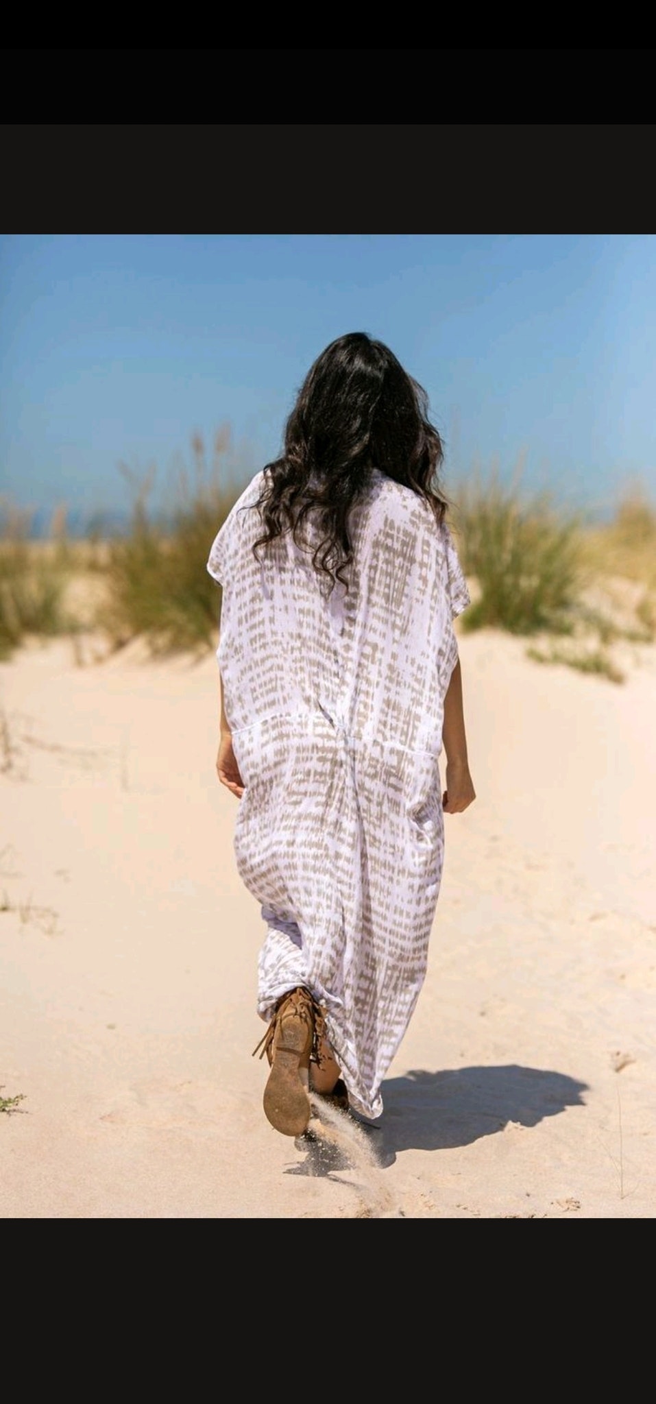 KAFTAN TARIFA SHELL BEIGE