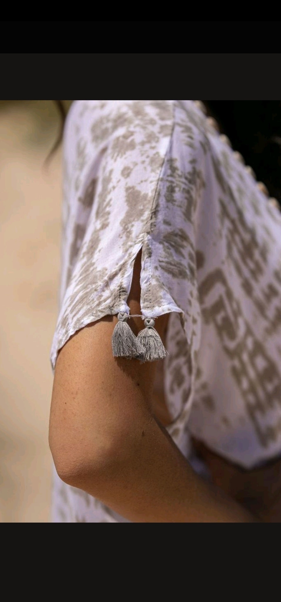 KAFTAN TARIFA SHELL BEIGE