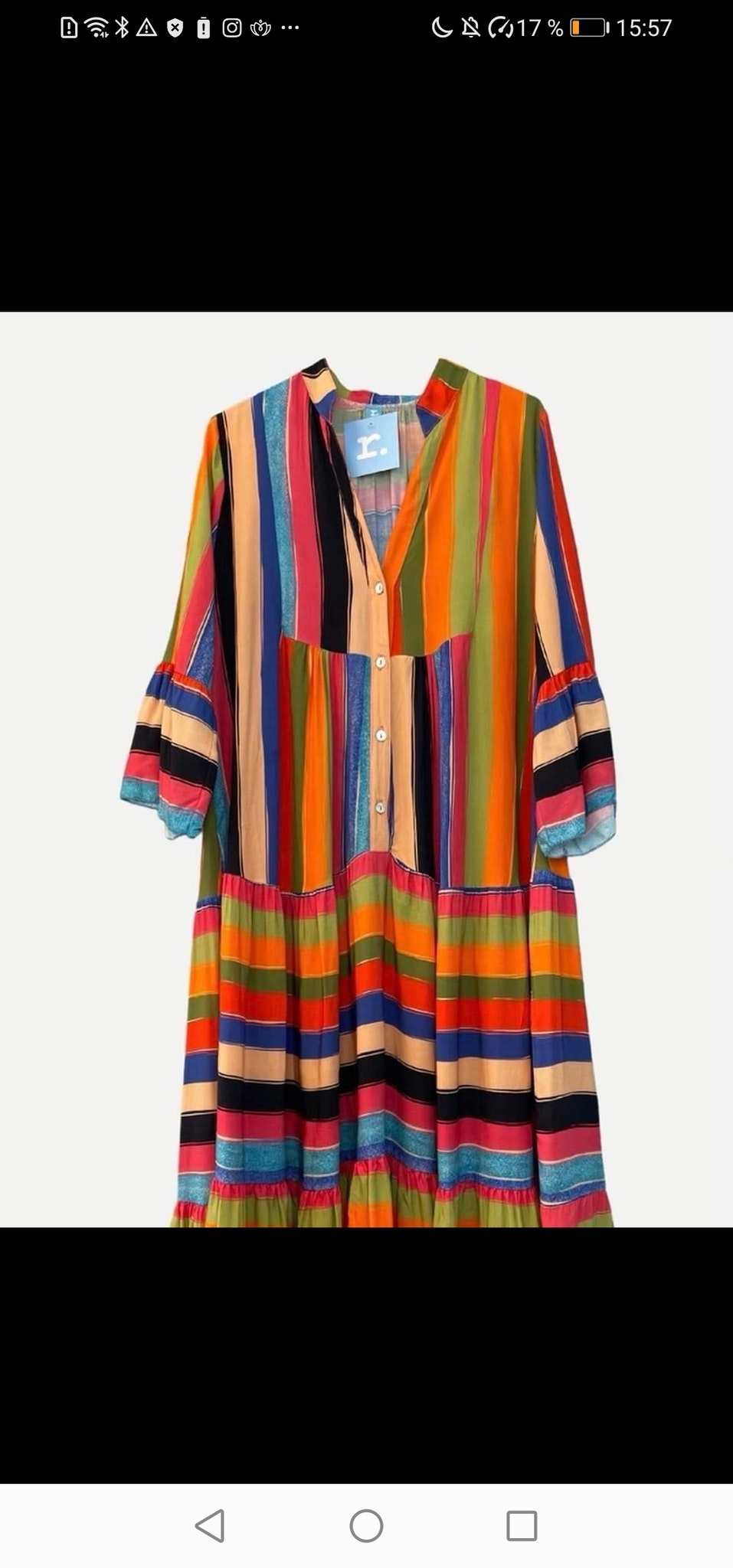 DRESS MULTI STRIPE