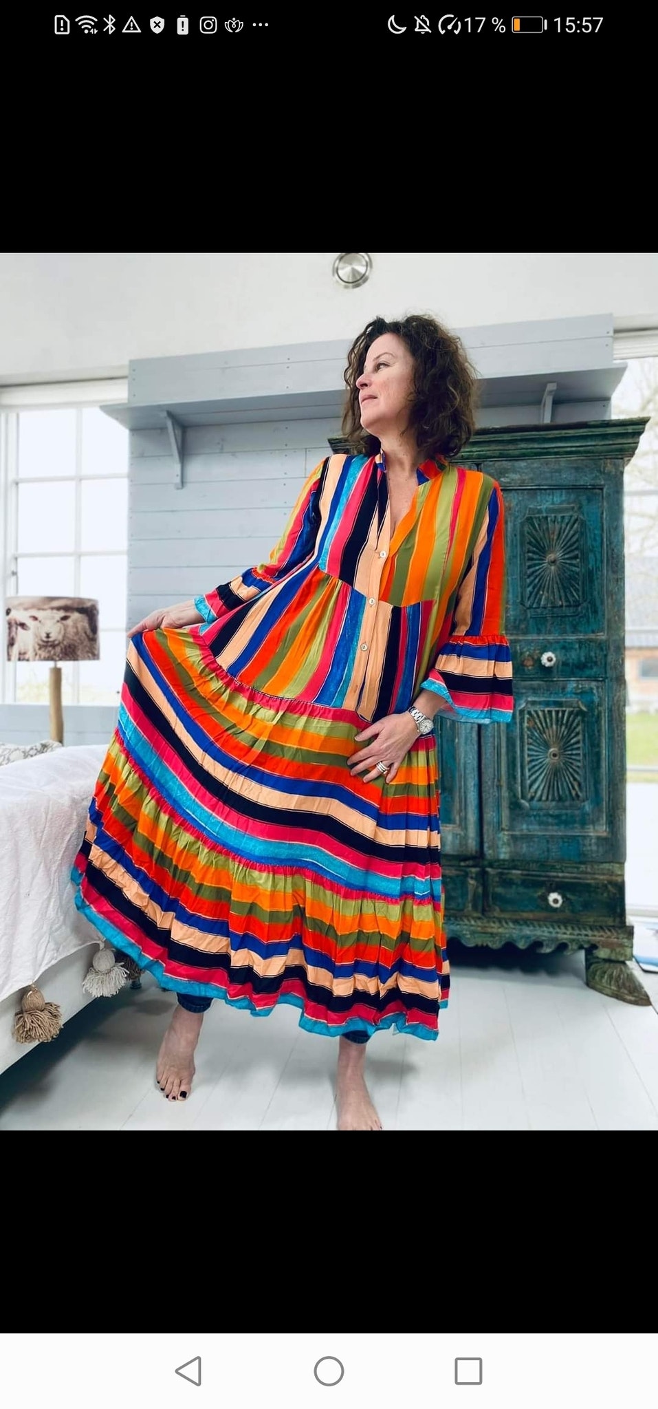 DRESS MULTI STRIPE