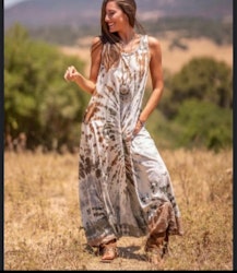 Dress brown batik