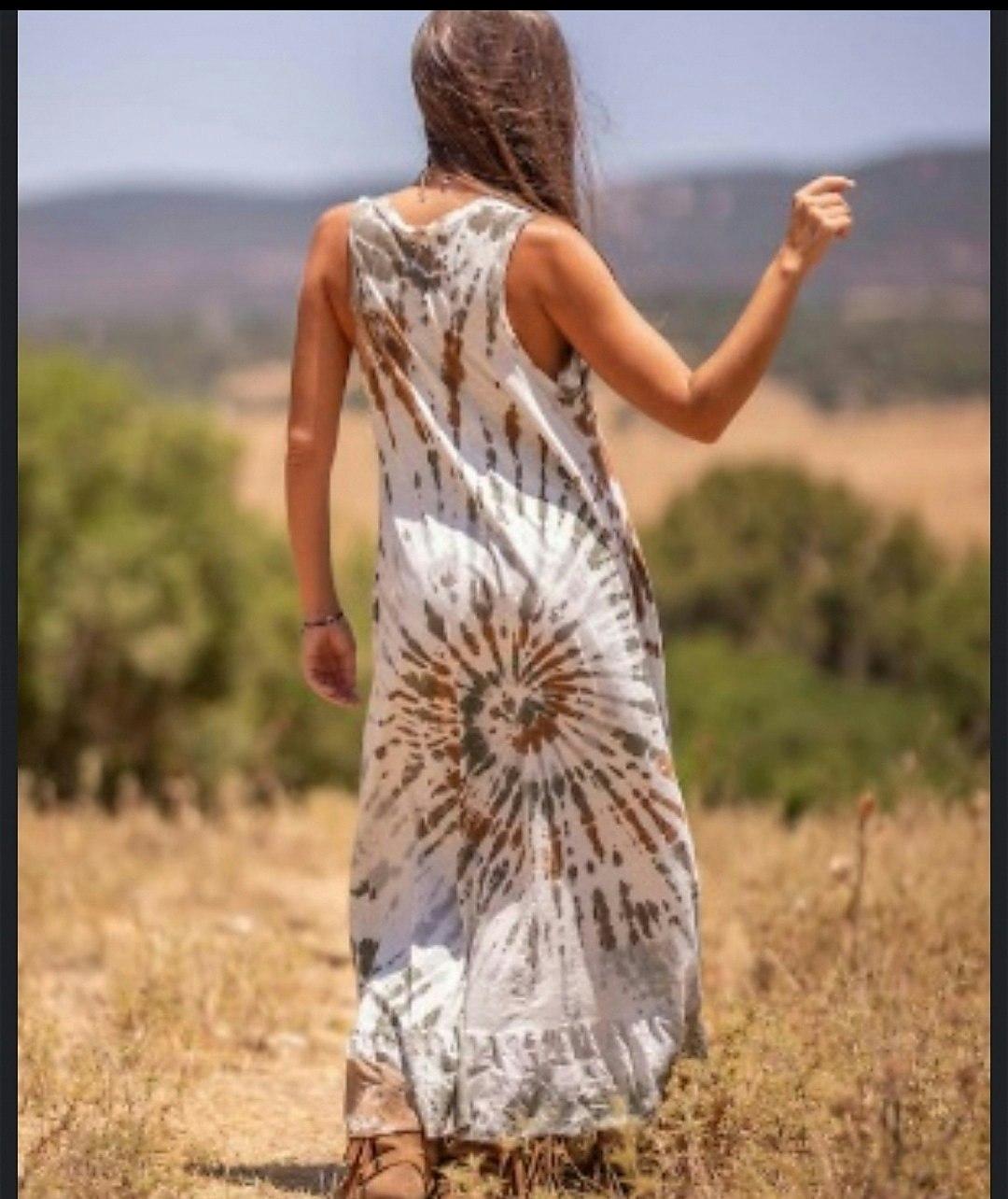 Dress brown batik