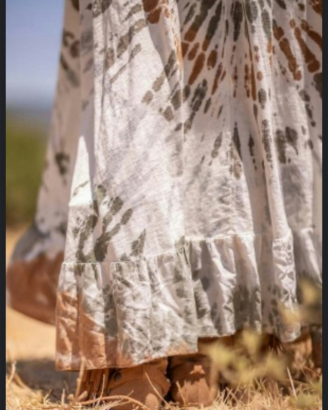 Dress brown batik