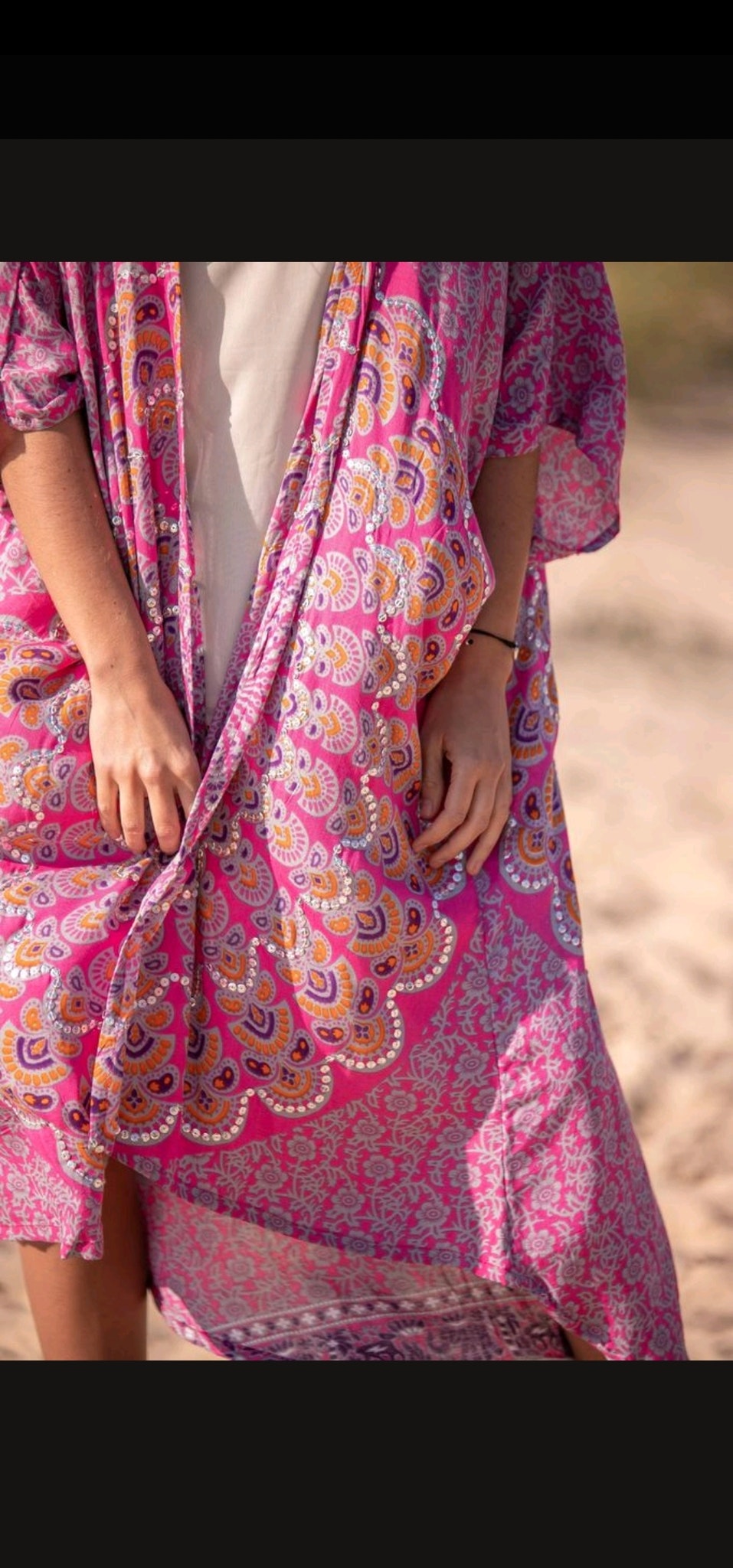 KIMONO IBIZA FUCSIA