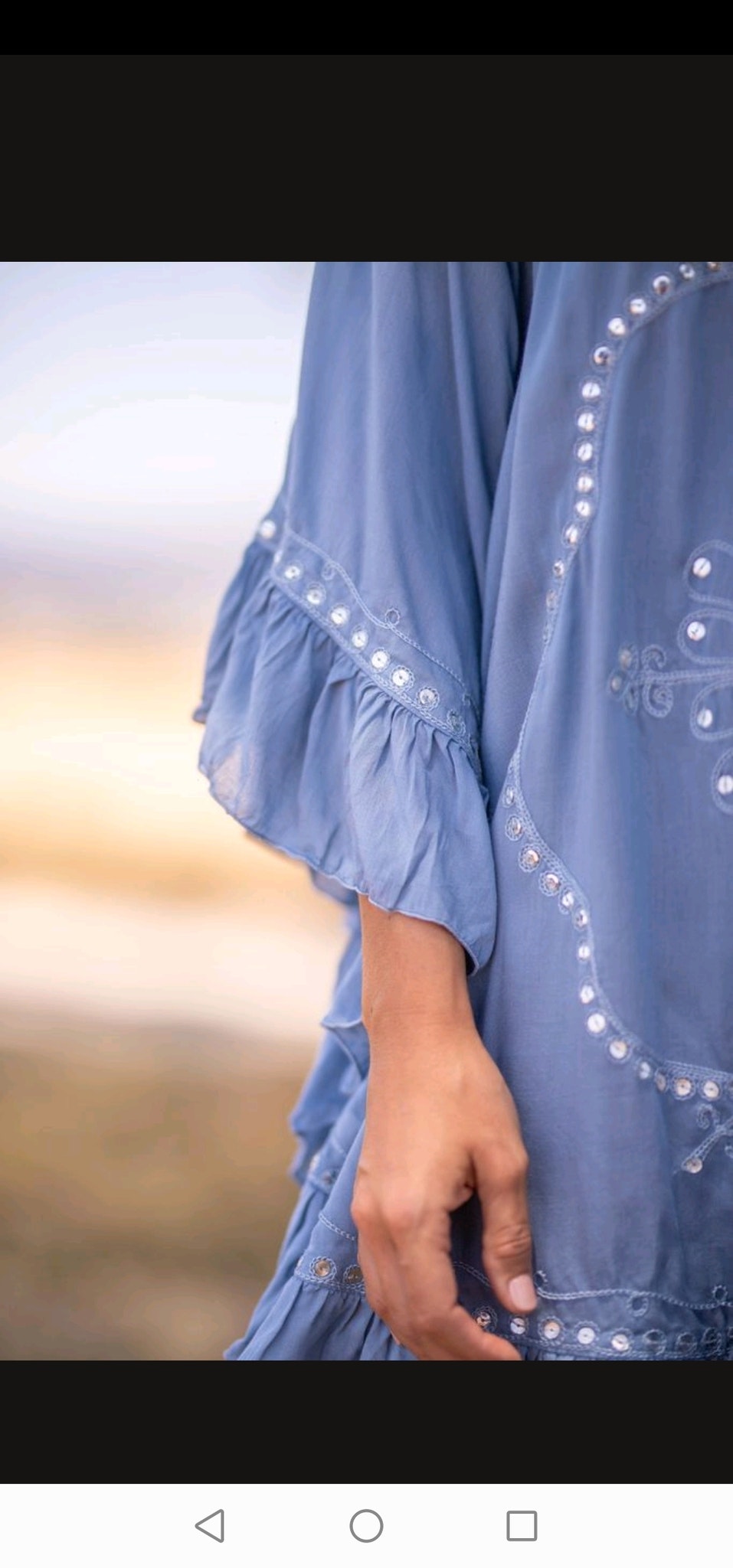 PONCHO MISSU JEANS BLUE