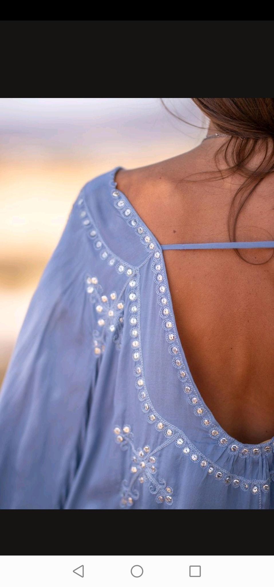 PONCHO MISSU JEANS BLUE