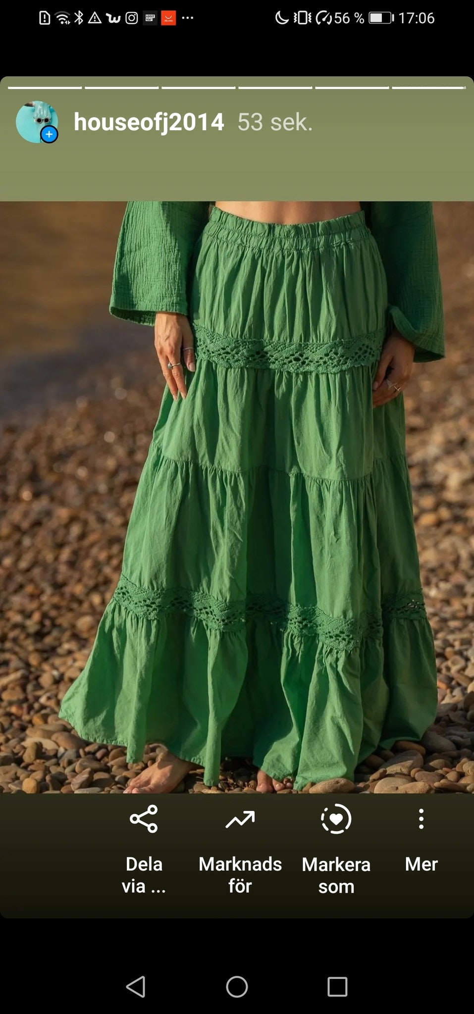 BOHO KJOL GUCCI GRÖN