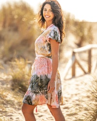 DRESS SELENE PINK SHELL