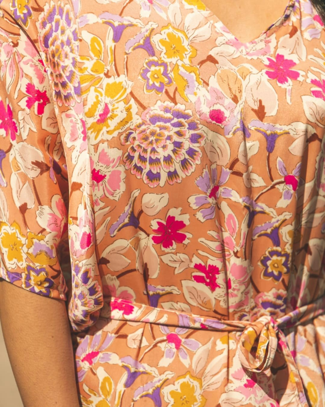 KAFTAN FLOWER PINK