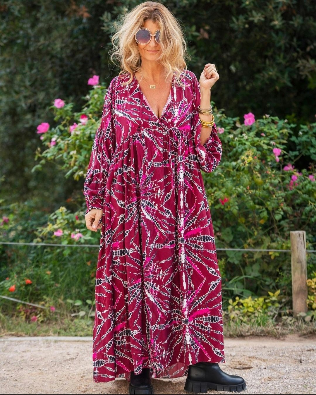 RED STRIP MAXI DRESS  REA NU 399:-