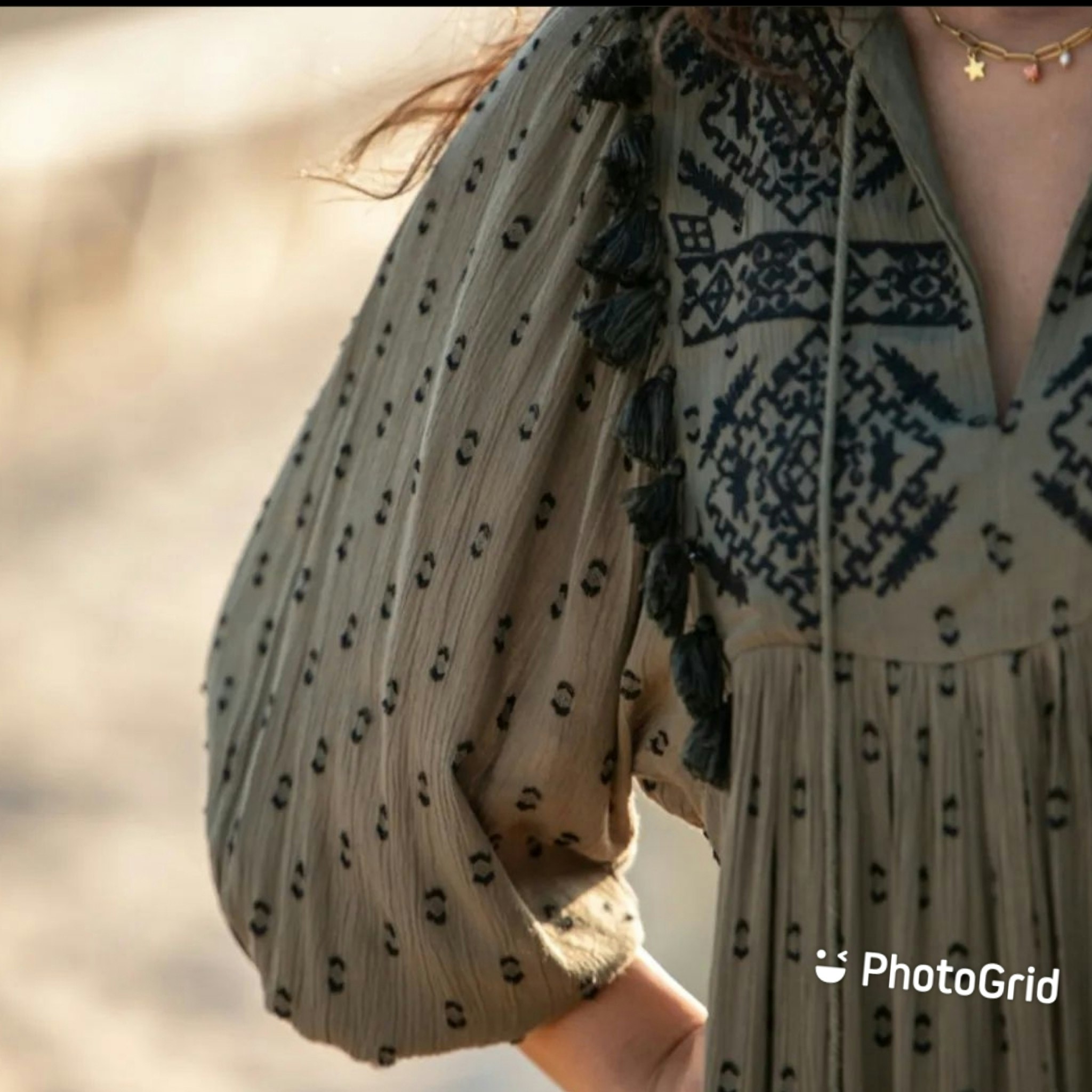 Boho dress Tassel