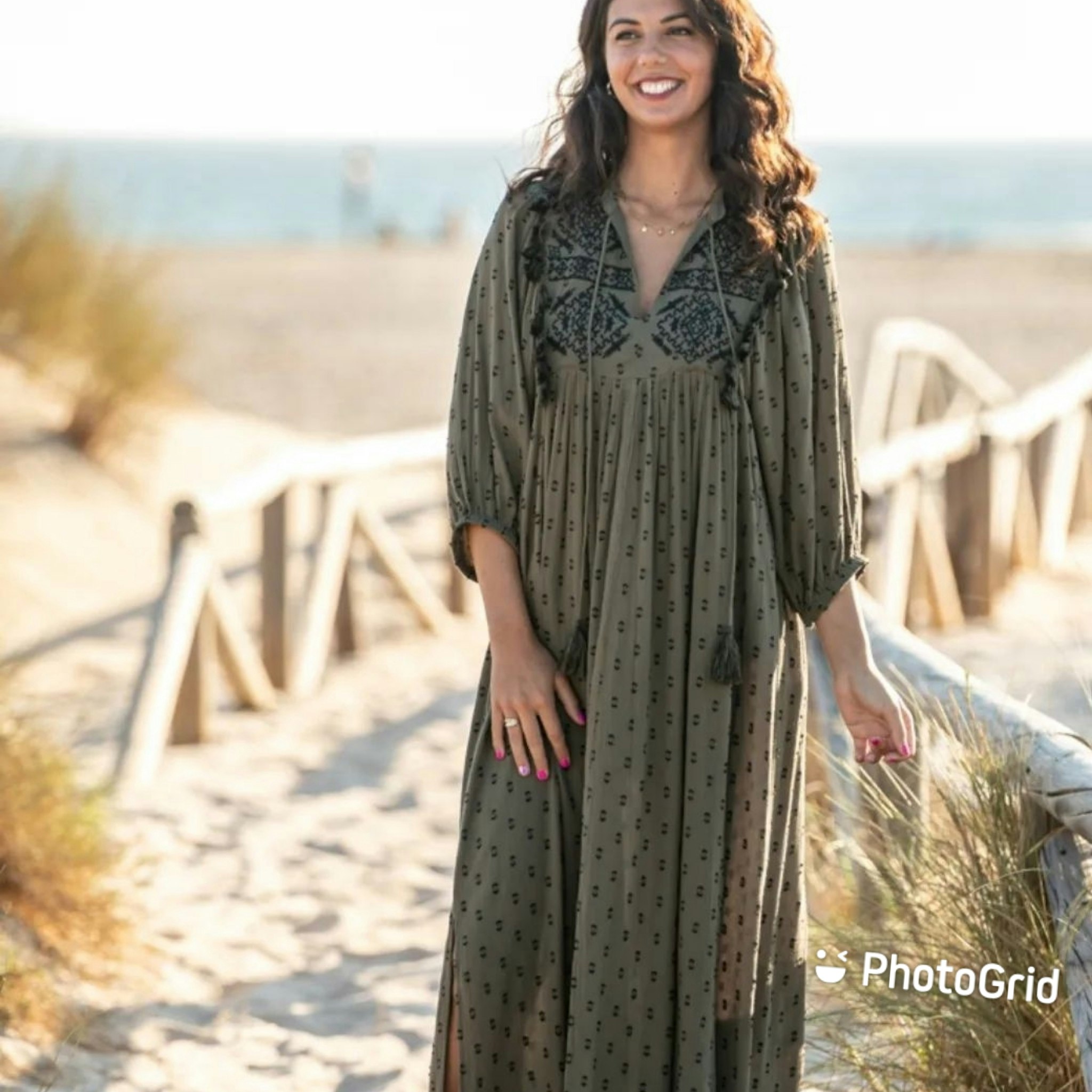 Boho dress Tassel