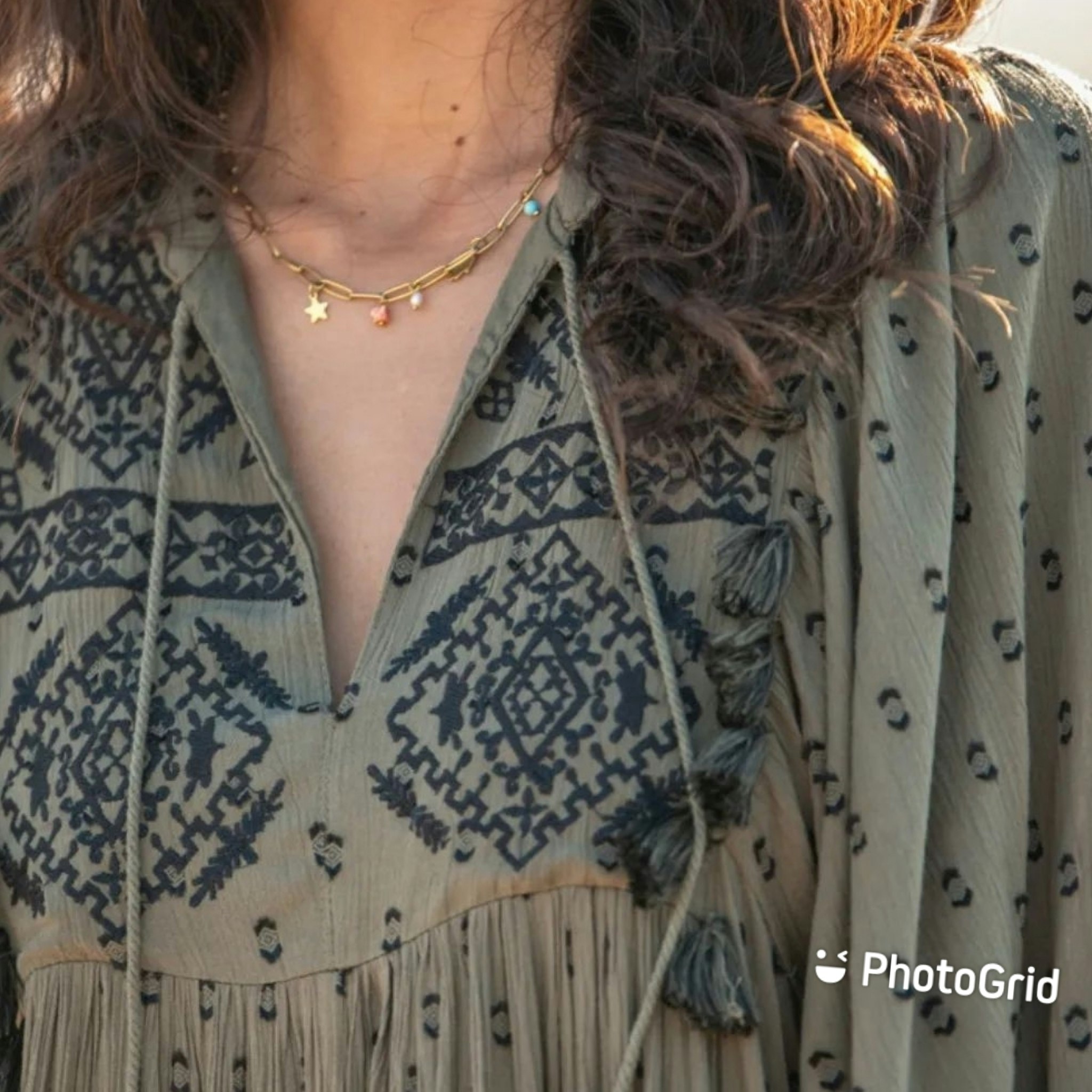 Boho dress Tassel