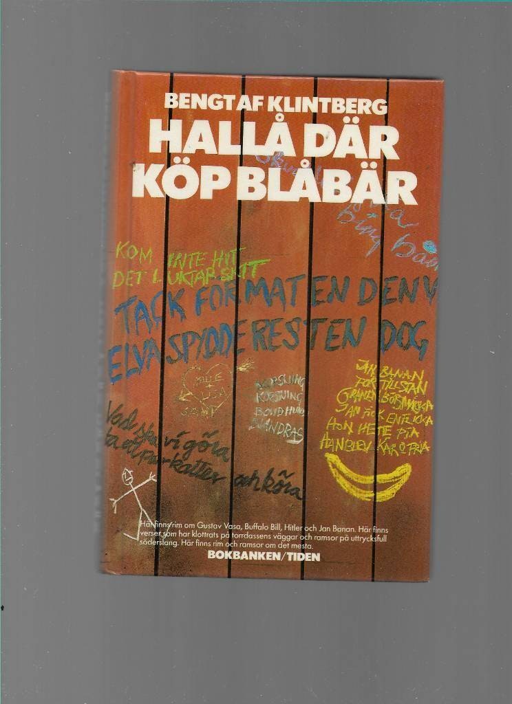 Hallå där - köp blåbär! : rim och ramsor av Klintberg, Bengt af