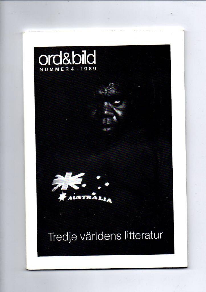 Ord&bild nr 4/89. Tredje världens litteratur av Förlag