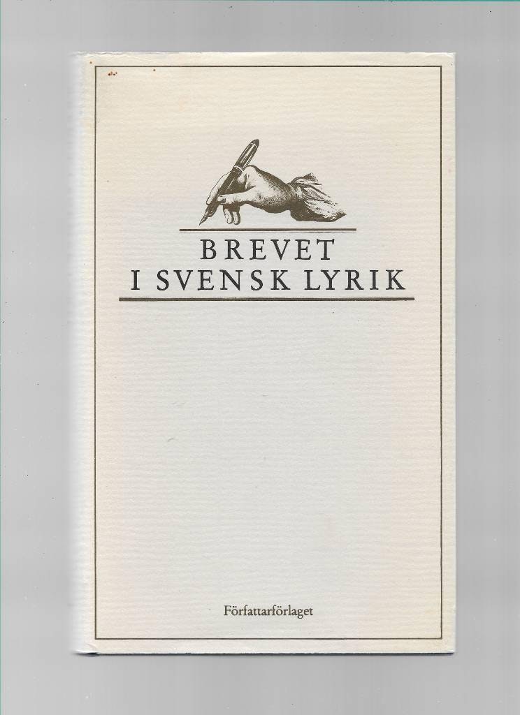 Brevet i svensk lyrik av Setterlind,  Bo - Postverket