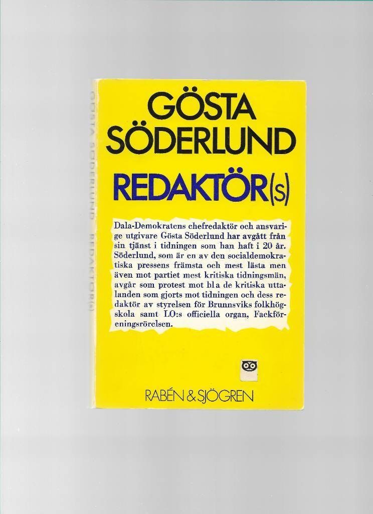 Redaktör (s) av Söderlund Gösta