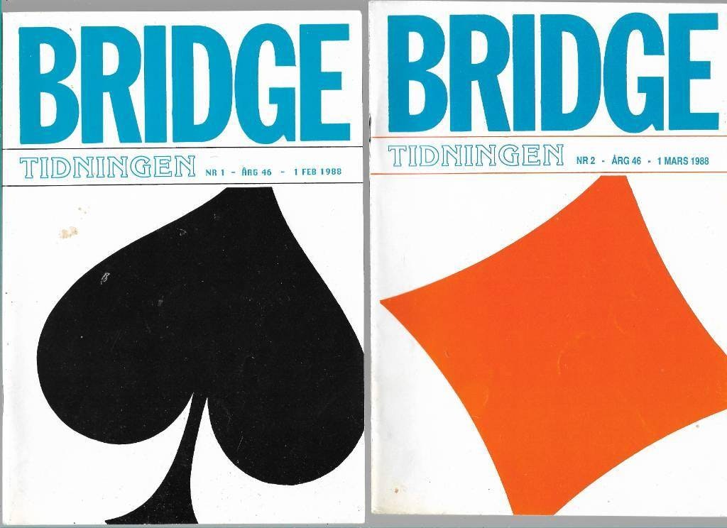 Bridgetidningen 3 & 4 1988 av Flodqvist Sven-Olof (red)